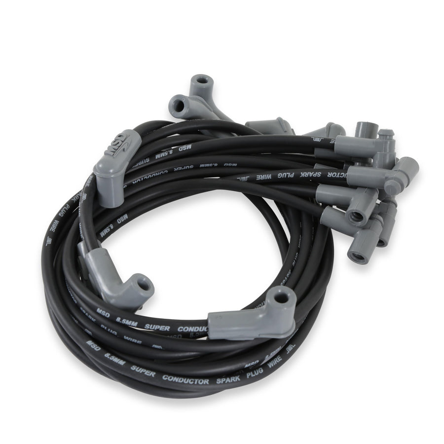 Super Conductor MSD 35593 Spark Plug Wire Set, Black