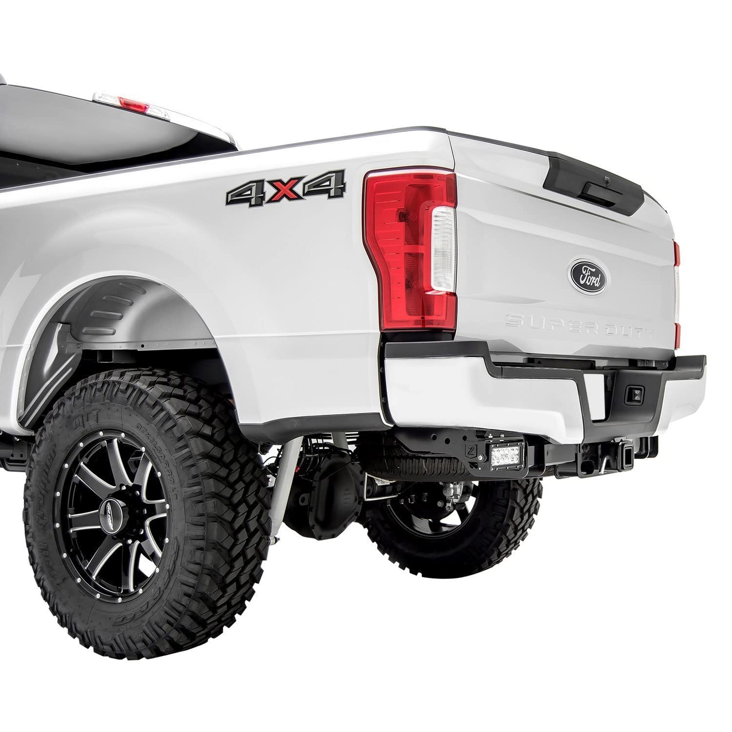 ZROADZ LED Mounting Bracket & Kit Under Rear Bumper - Compatible w/ 2017-2022 Ford F-250, F-350, F-450, F-550 - with (2) 6 Inch ZROADZ LED Lights (Included) with Wiring Harness - PN Z385471-KIT