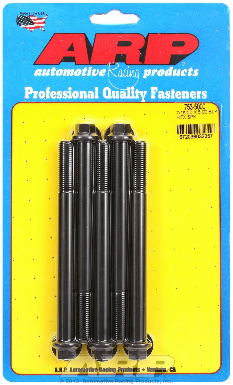 Hex ARP (753-5000) Oxide Bolt, Black