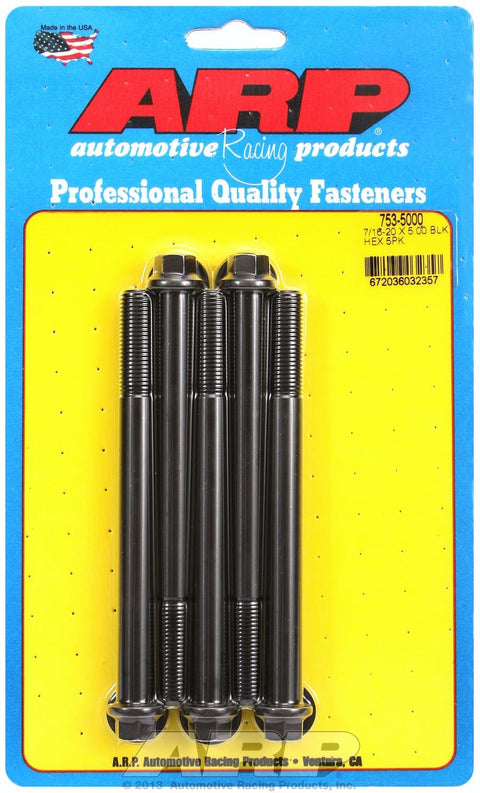 Hex ARP (753-5000) Oxide Bolt, Black