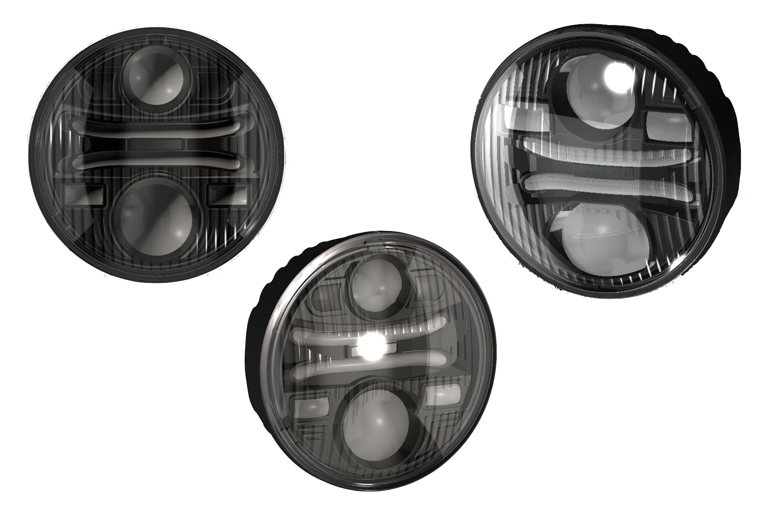 Morimoto 5.7 In Round, Sealed6 Headlight Housing Replacement, Universal Plug and Play Sealed beam Assembly for High & Lowbeam Upgrade for H5001, H5006 (1x LF269)