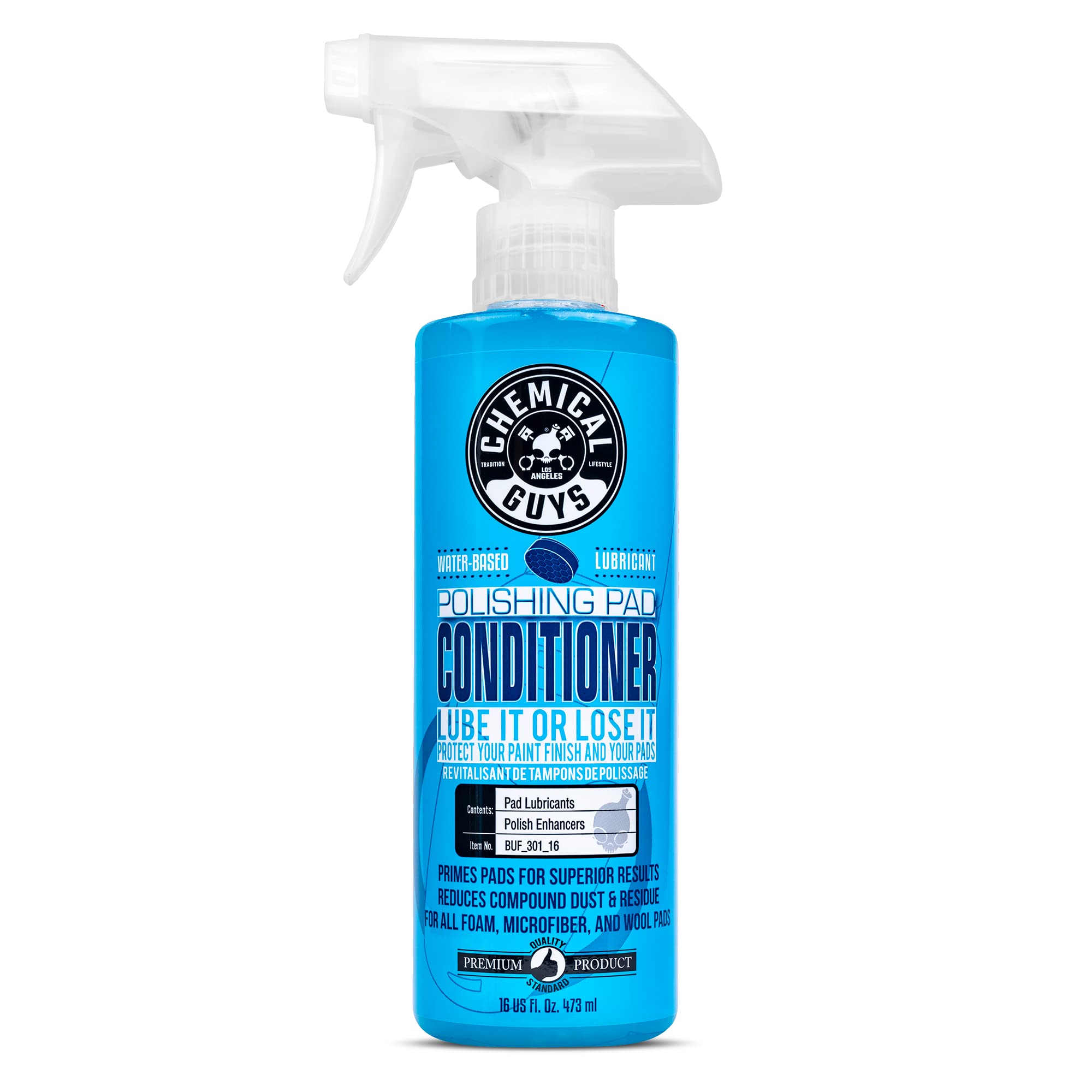 Chemical Guys Polishing BUF_301_16 and Buffing Pad Conditioner, 16 Oz