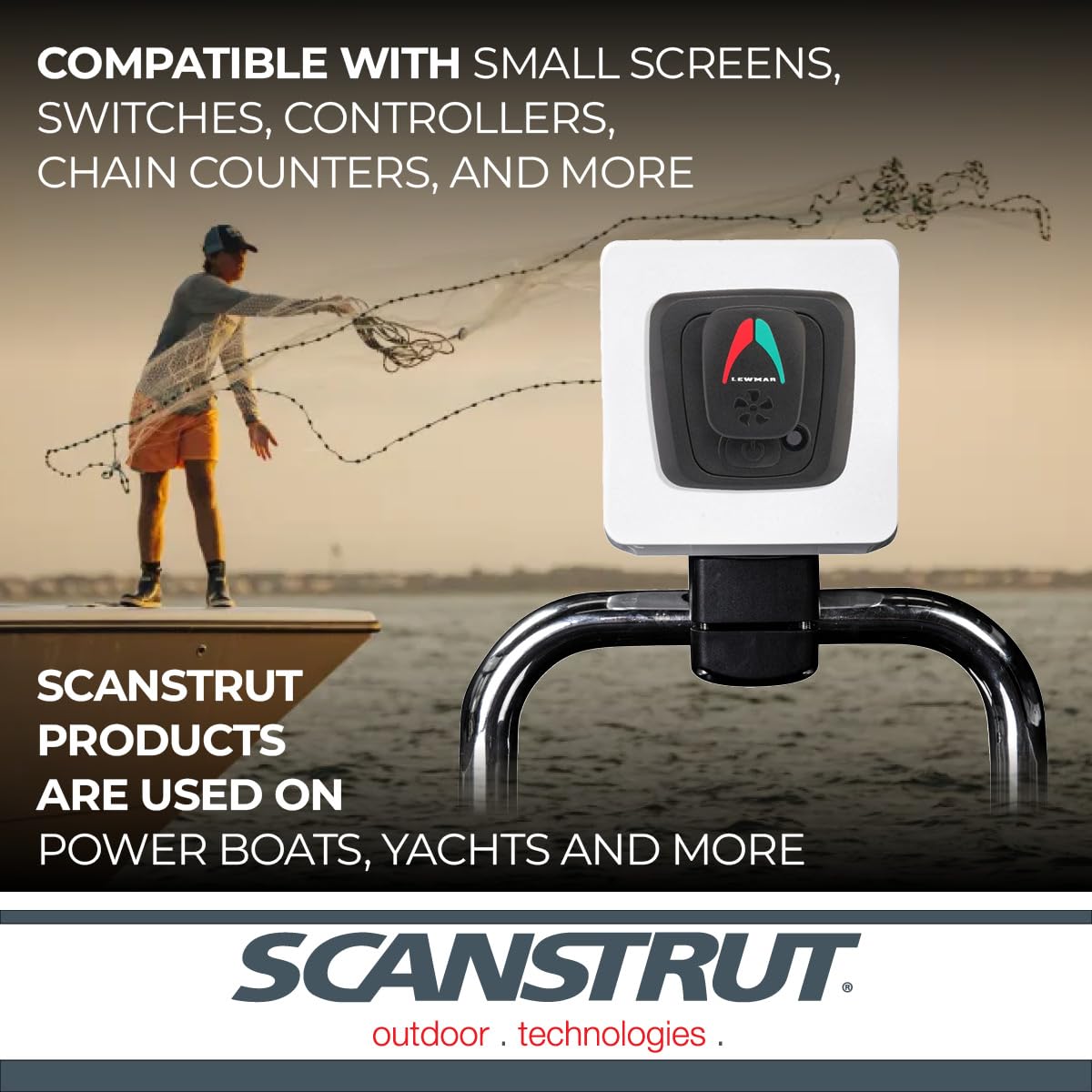 ScanPod Rail Pod SPR-1U-RM Uncut for Small Screens, Switches and Controllers