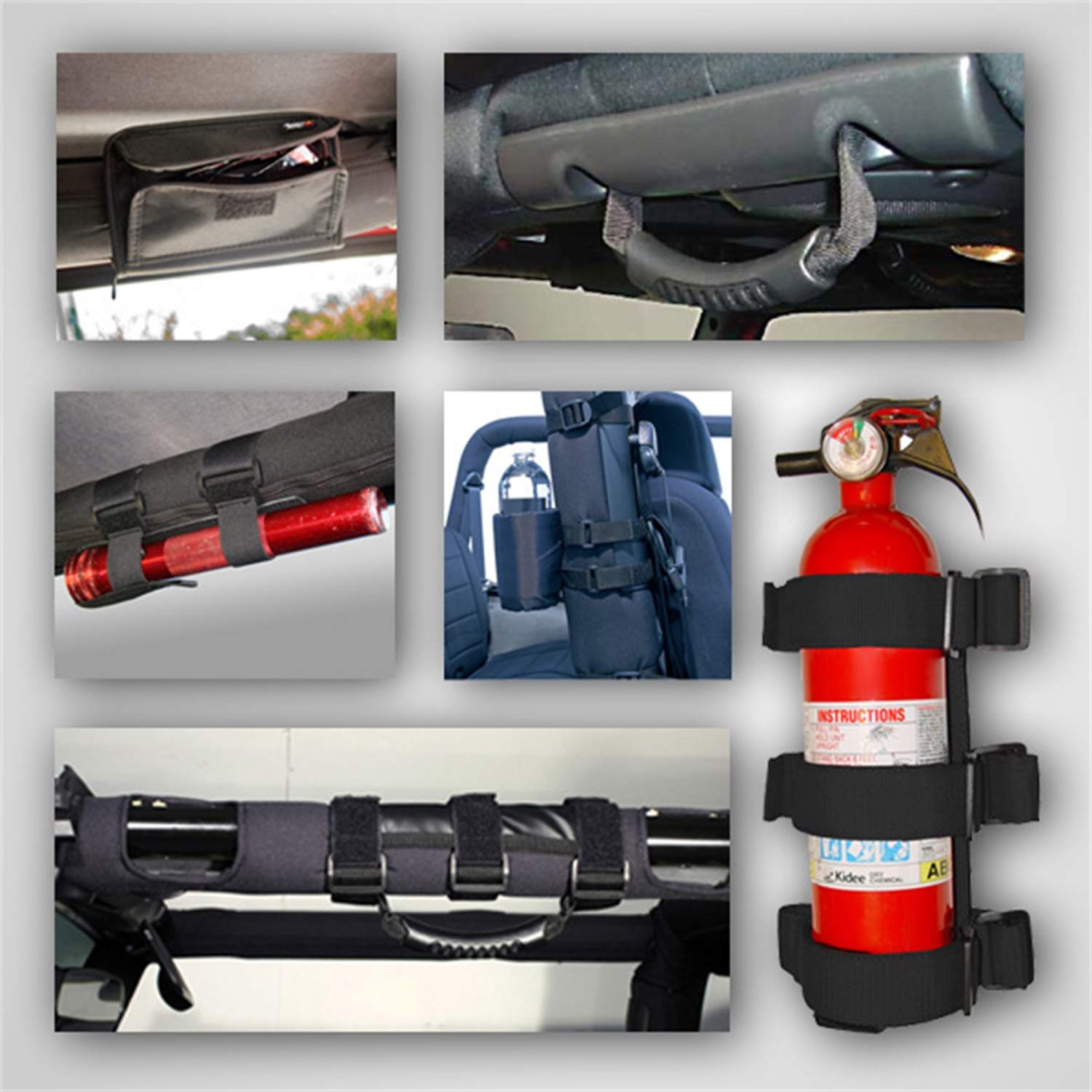 Roll Bar Accessory Kit Rugged Ridge | Interior | 12496.01 | Fits 2007-2018 Jeep Wrangler JK