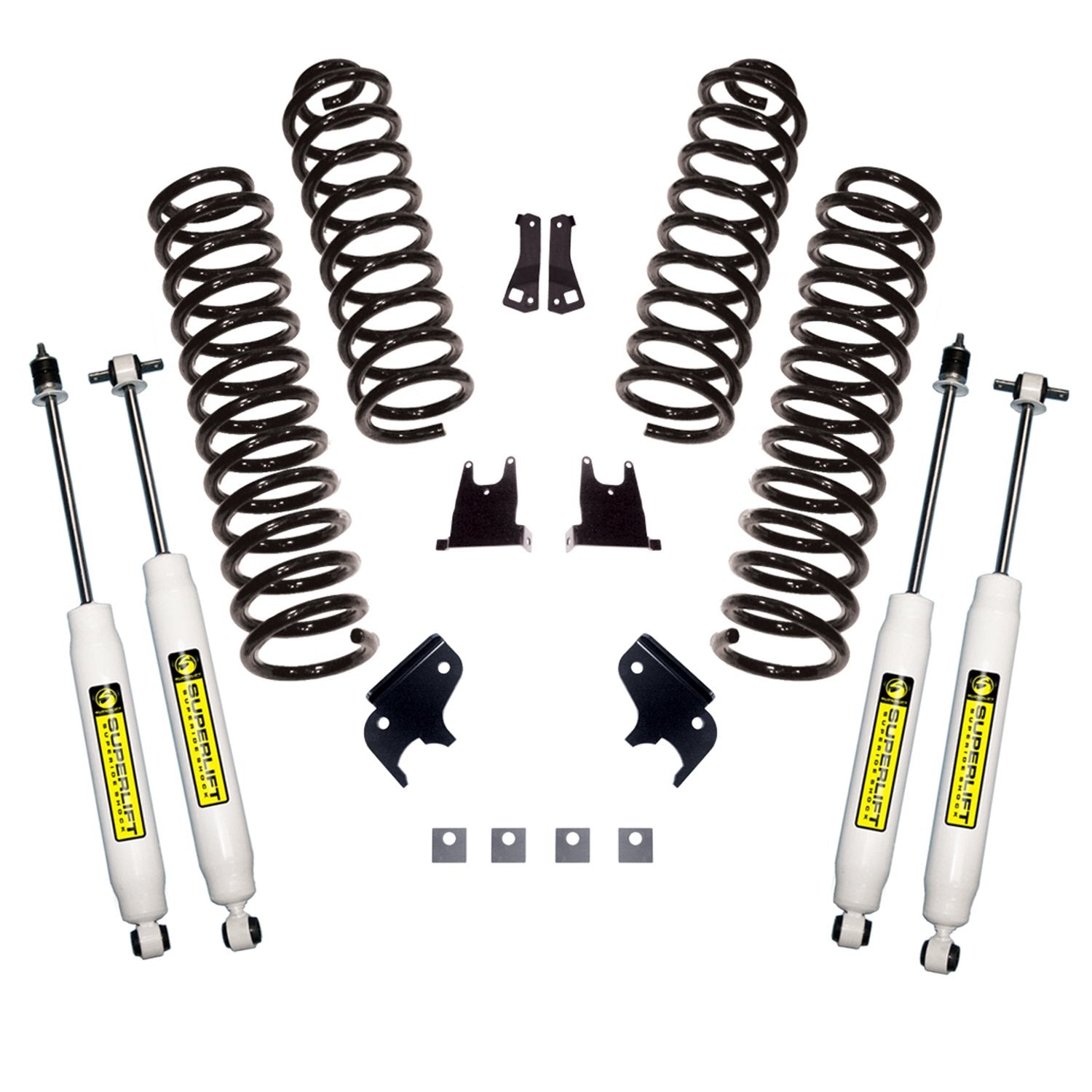 2.5" Lift Kit SUPERLIFT SUSPENSION for Jeep Wrangler JK | Complete Lift Kit with Front & Rear Shadow Series Shocks | K932 | Fits 2007-2018 Jeep Wrangler JK 2 Door