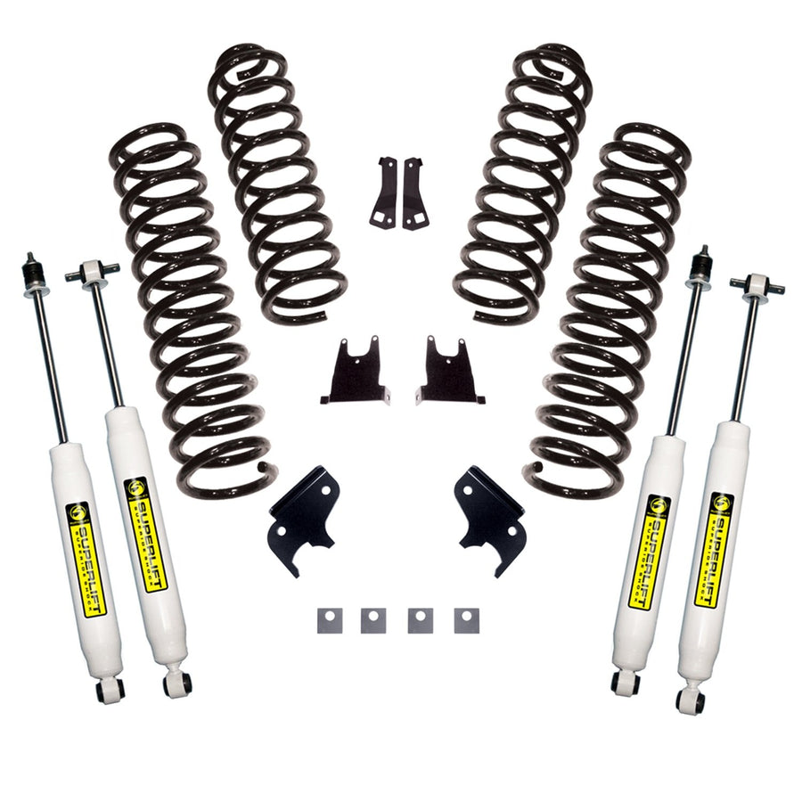 2.5" Lift Kit SUPERLIFT SUSPENSION for Jeep Wrangler JK | Complete Lift Kit with Front & Rear Shadow Series Shocks | K932 | Fits 2007-2018 Jeep Wrangler JK 2 Door