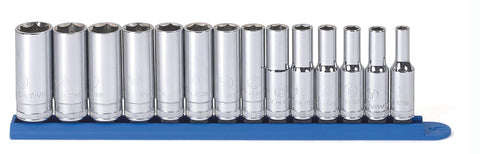 14 Piece GEARWRENCH 3/8" Drive 6 Pt. Deep Socket Set, Metric - 80554