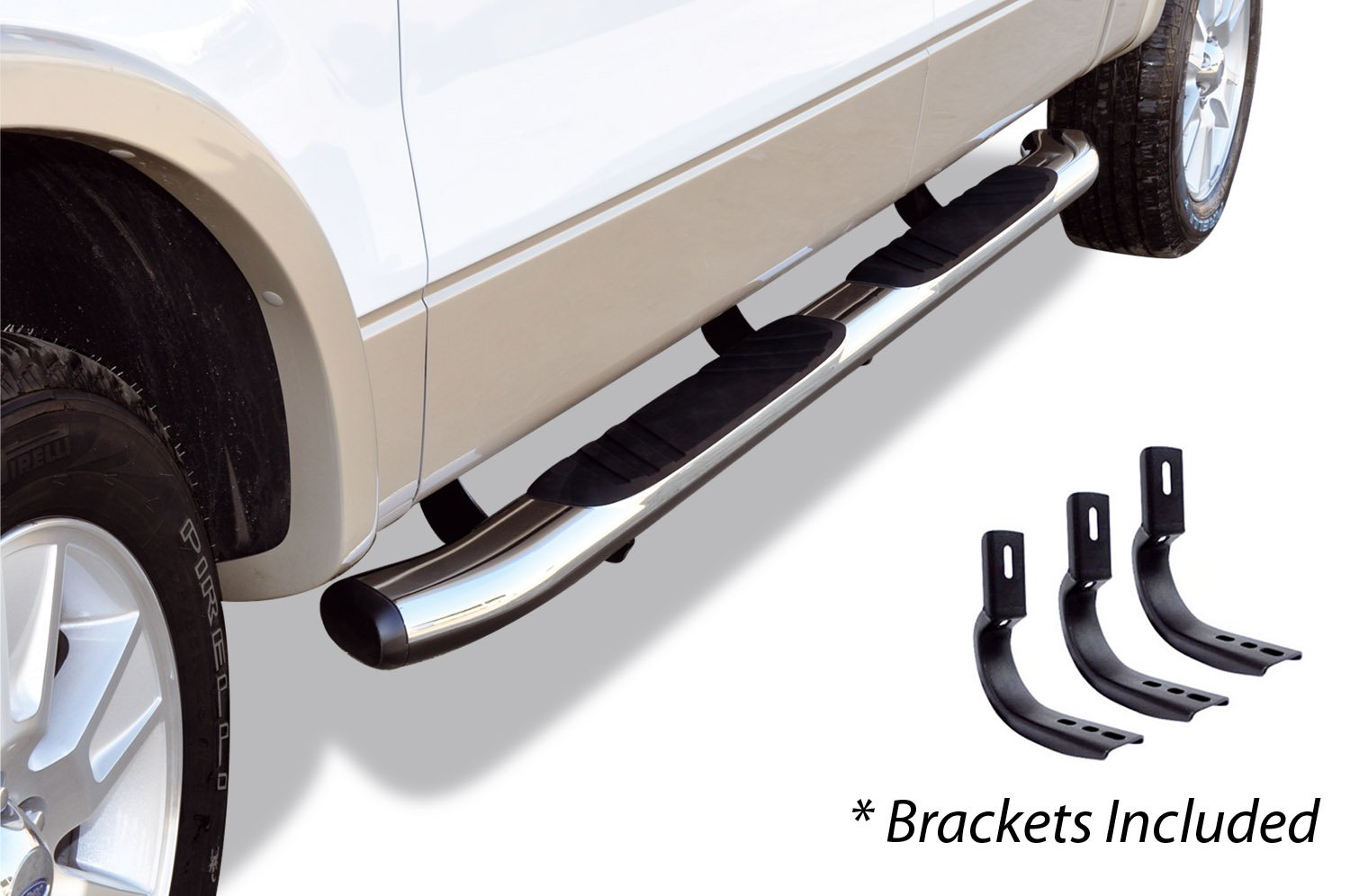 Complete 5" OE Xtreme Composite kit: Sidesteps + Brackets