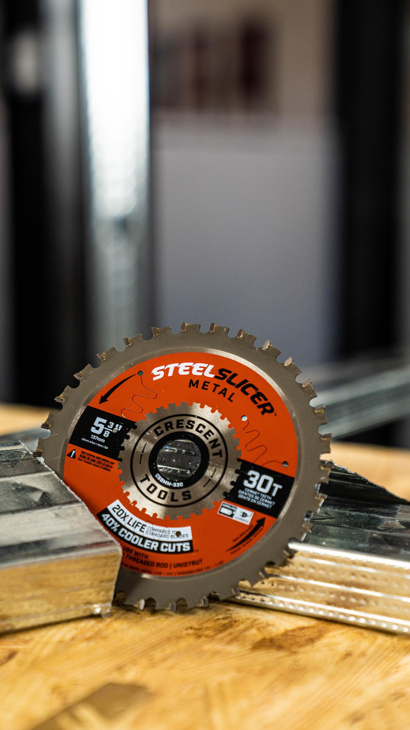 5-3/8" Crescent x 30-Tooth SteelSlicer™ Medium Metal Circular Saw Blade