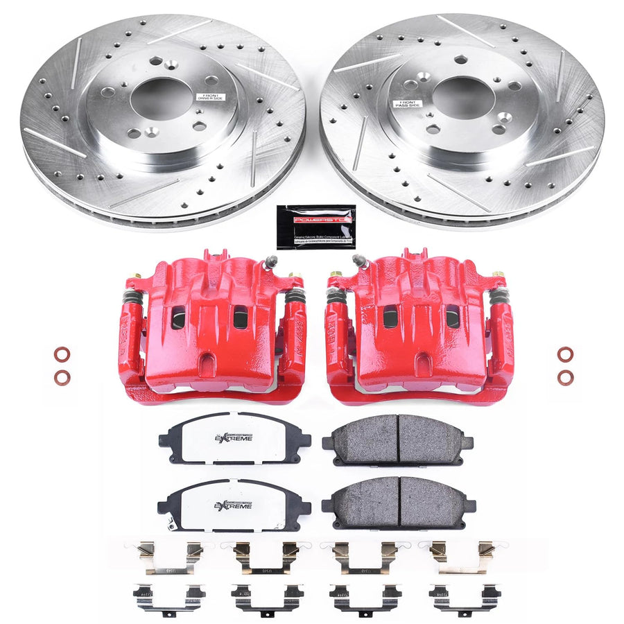 Power Stop Front Z36 KC2290-36 Brake Kit with Powder Coated Calipers For Acura MDX 2003-2006 [Model Specific]