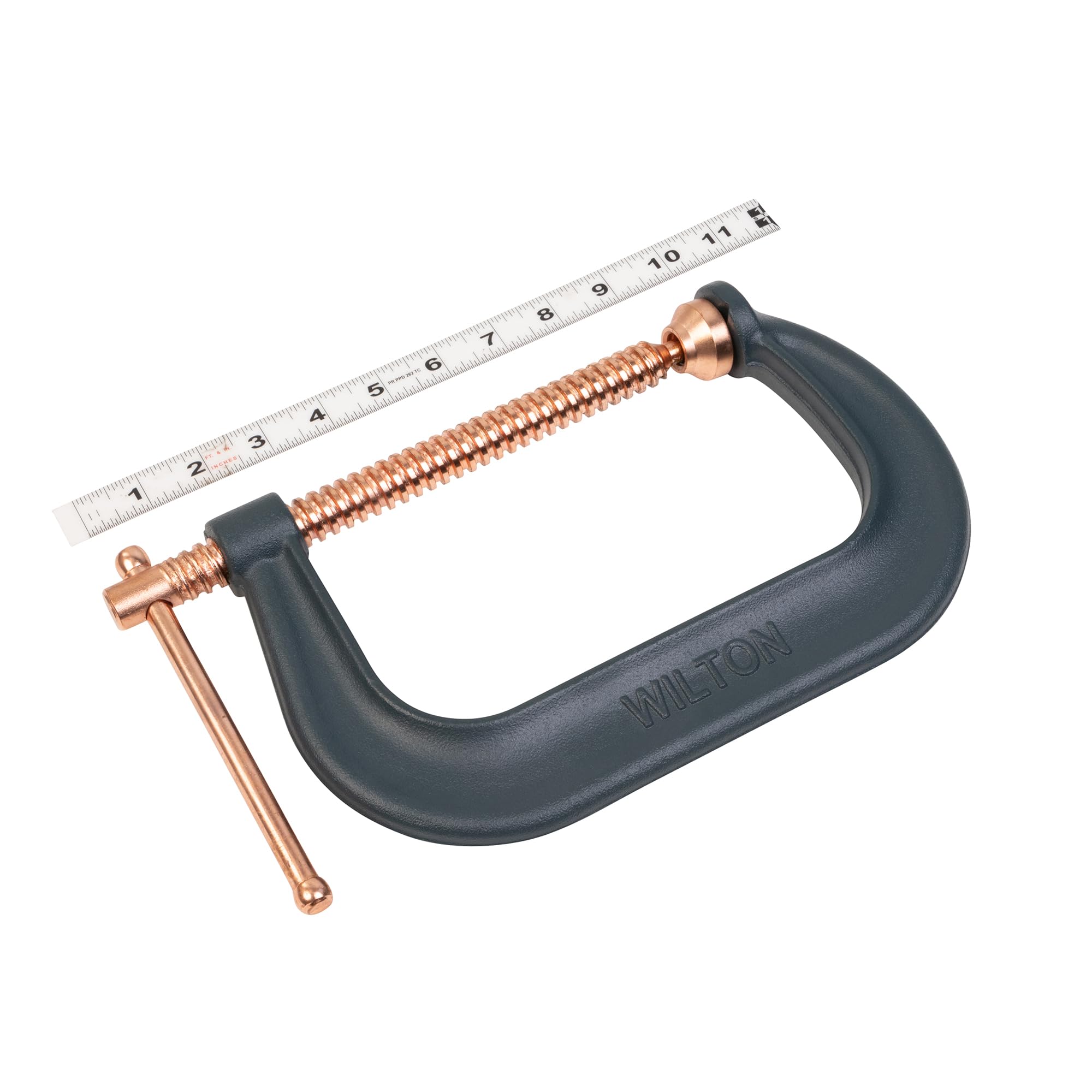 Wilton C-Clamp Spark-Duty, 6-1/16" Opening, 4-1/16" Throat, 6600 Lbs. Clamping Force (Model 406-P)