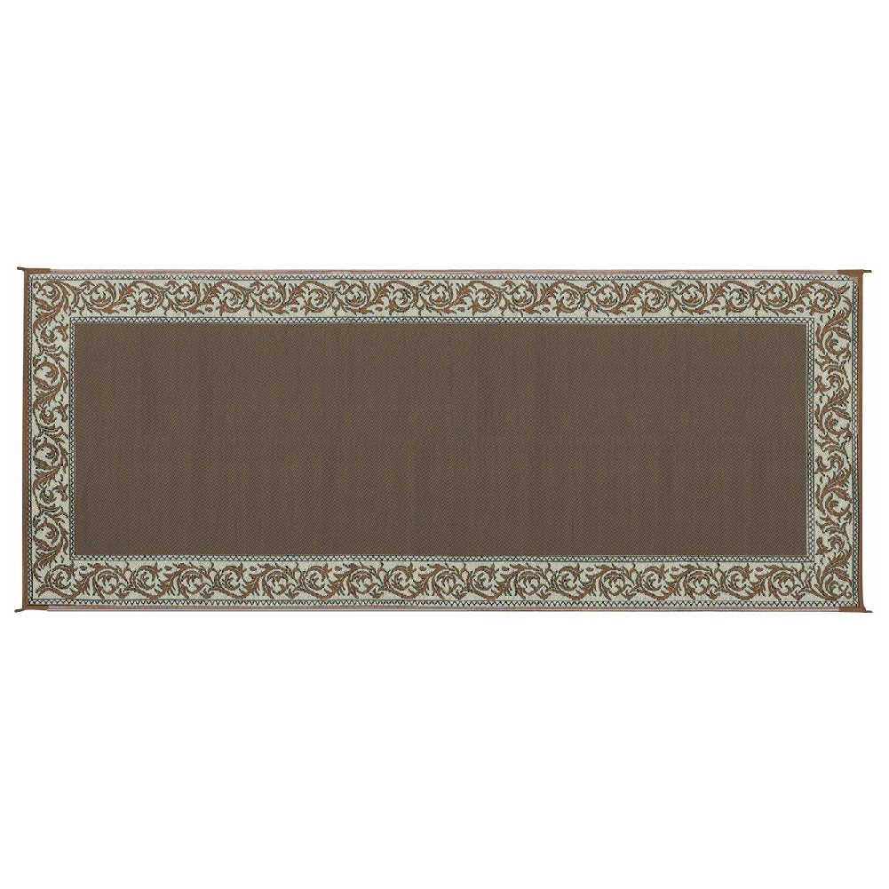 Camping Stylish RC7 Brown/Beige 8' x 20' Classical Mat, 1 Pack
