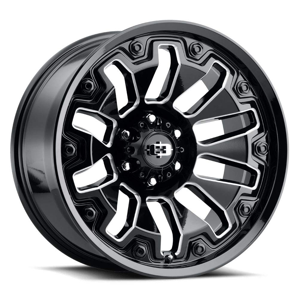 18x9 Vision Armor 362 Black/Milled Wheel Rim 6x135 +12mm Inch