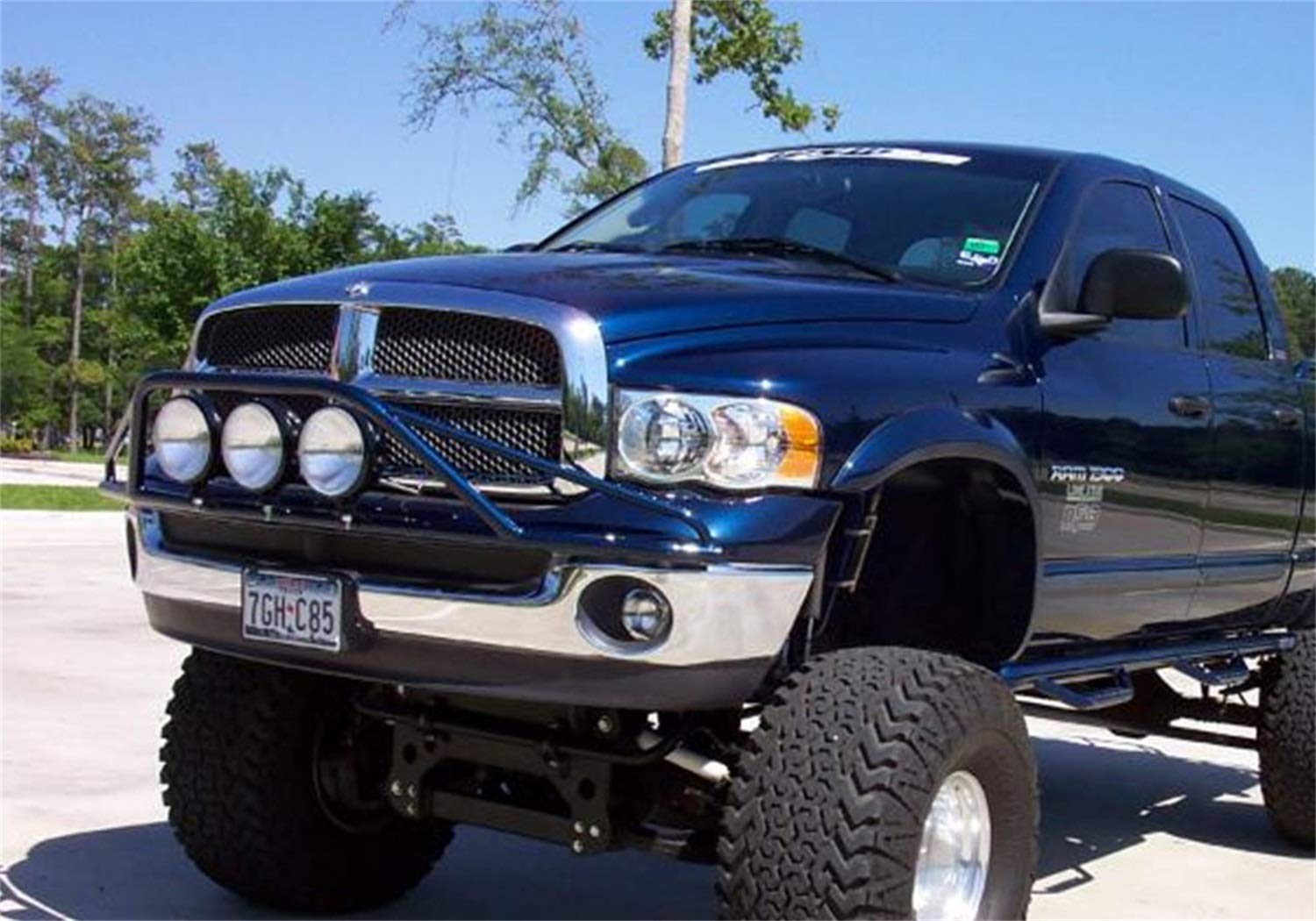 PreRunner N-Fab Light Bar With Tabs | Gloss Black | D023LH | Fits 2002-2008 Dodge 1500, 2002-2003 RAM 2500 / 3500