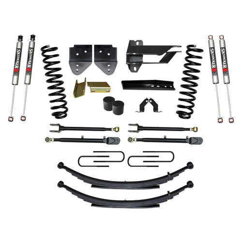 Skyjacker Suspension Lift Kit F174524KS-M w/Shock 4 in. Lift Incl. Front Coil Springs Rear Leaf Springs Adjustable 4-Links M9500 Monotube Shocks