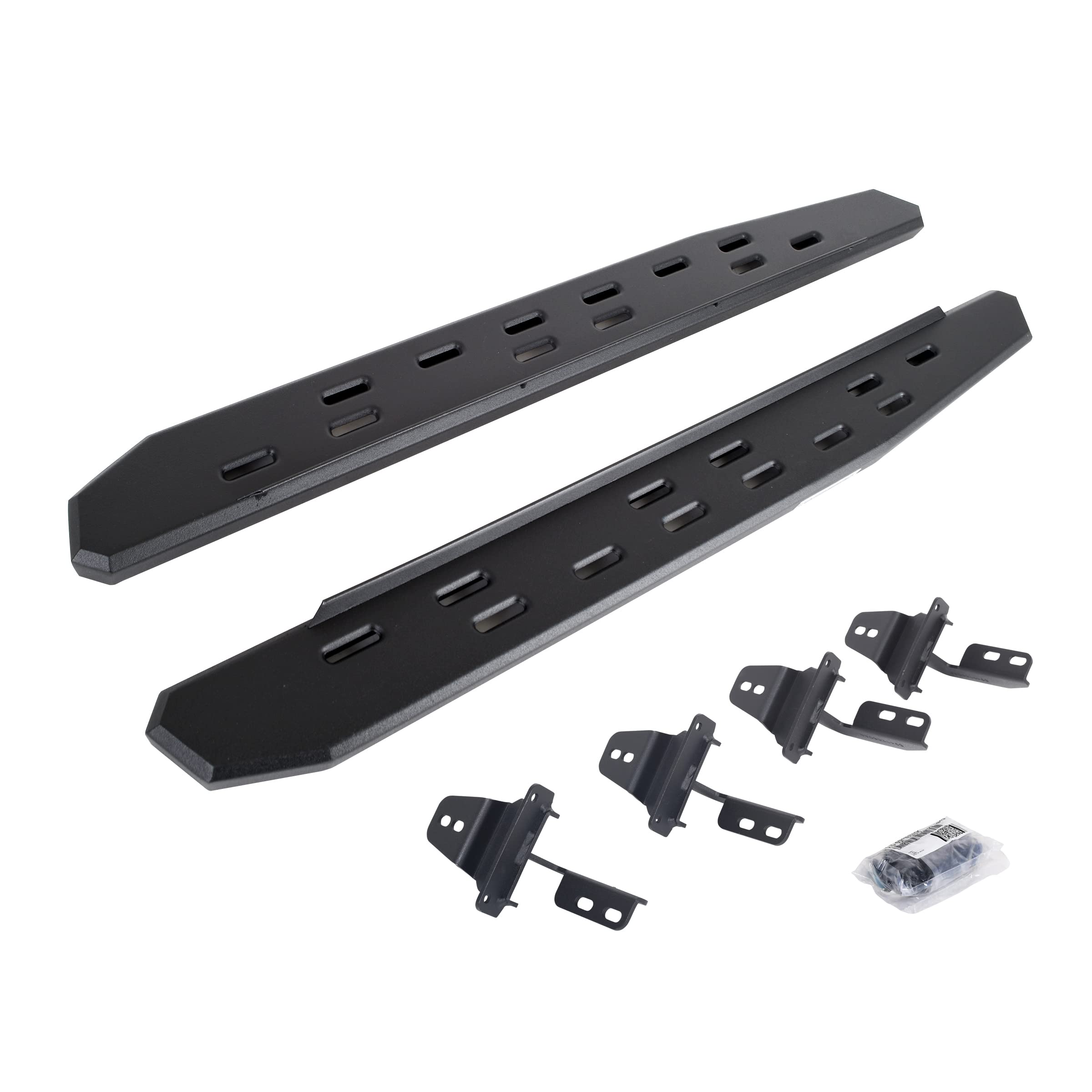 Go Rhino RB30 Running Boards Slim & Brackets | Galvanized Steel, Textured Black | 69692648SPC | Fits 2007-2018 Jeep Wrangler JK, 2-Door