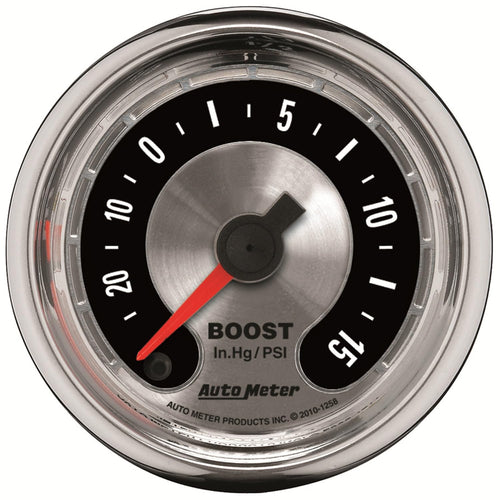 American Muscle Auto Meter 2-1/16" 30 in Hg.-15 PSI Boost/Vacuum Gauge