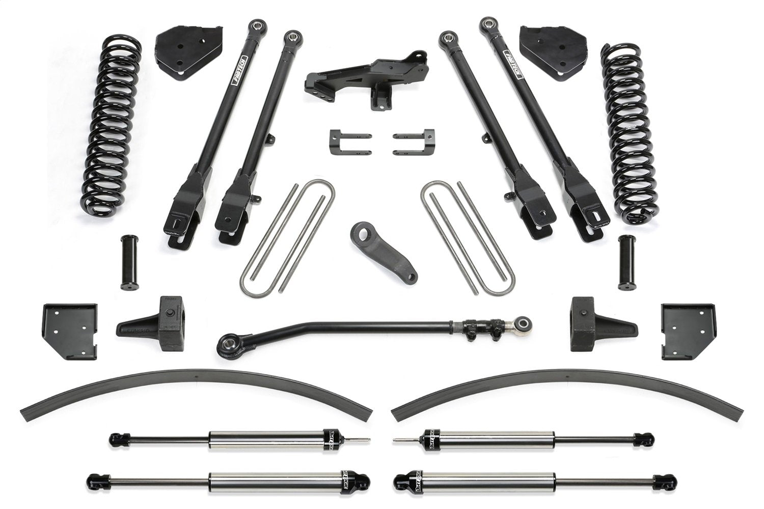 K2266DL Fabtech 4 Link Lift System 8 in. Lift Incl. Dirt Logic 2.25 Shocks Lift System