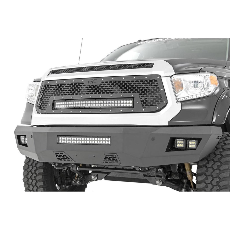 Mesh LED Light Rough Country with Amber DRL Light Grille Insert for Toyota Tundra (2014-2017)