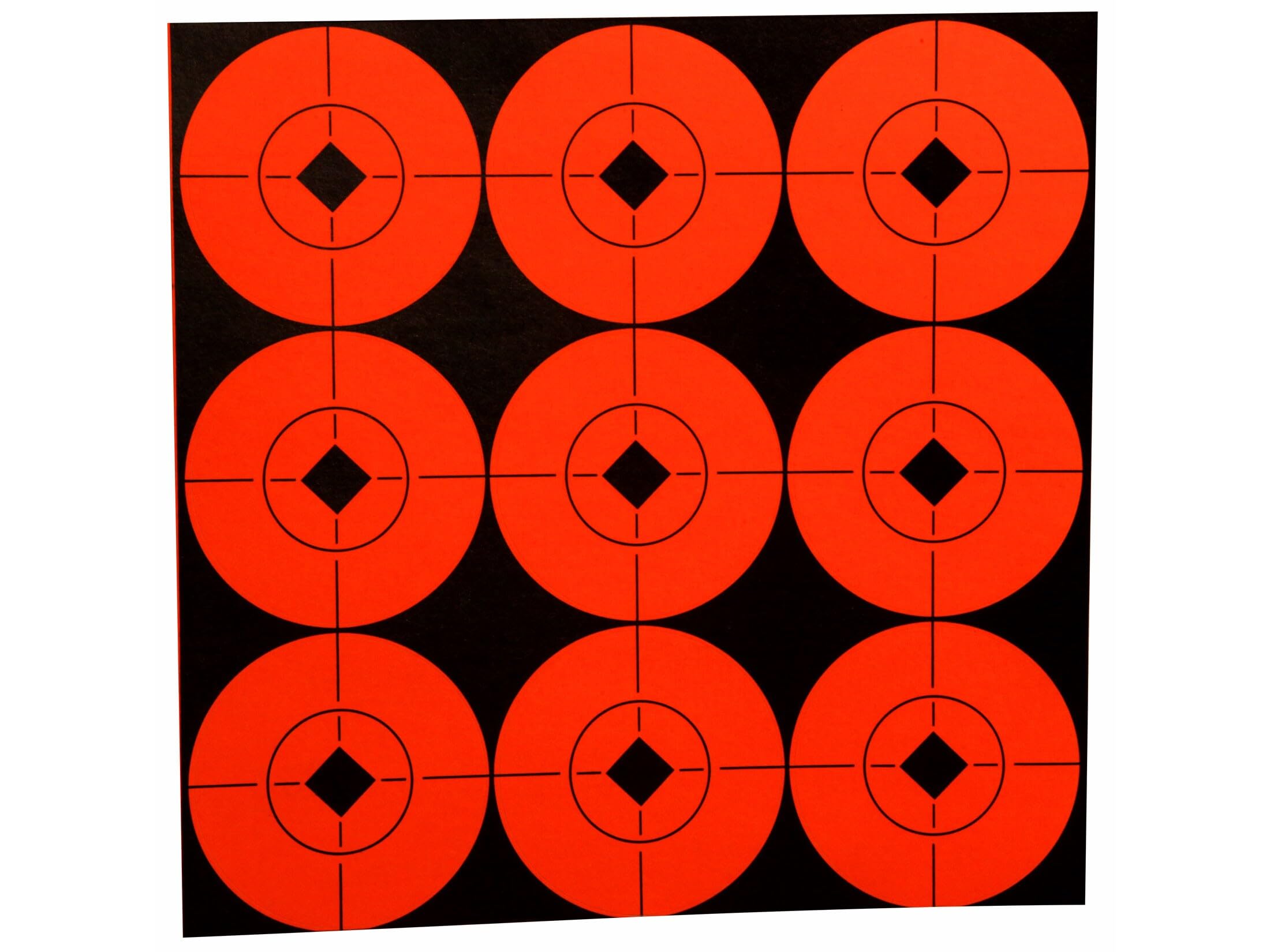 Target Spots Birchwood Casey 2" Fluorescent Red 90PK