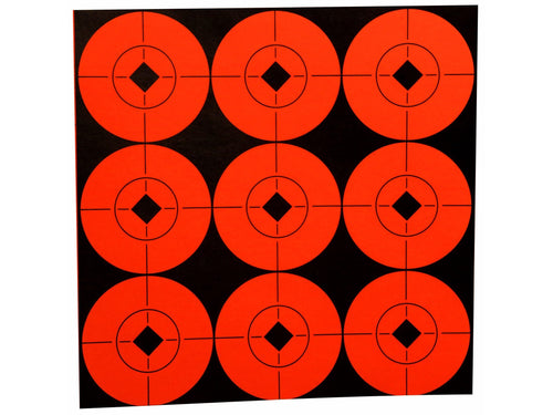 Target Spots Birchwood Casey 2" Fluorescent Red 90PK