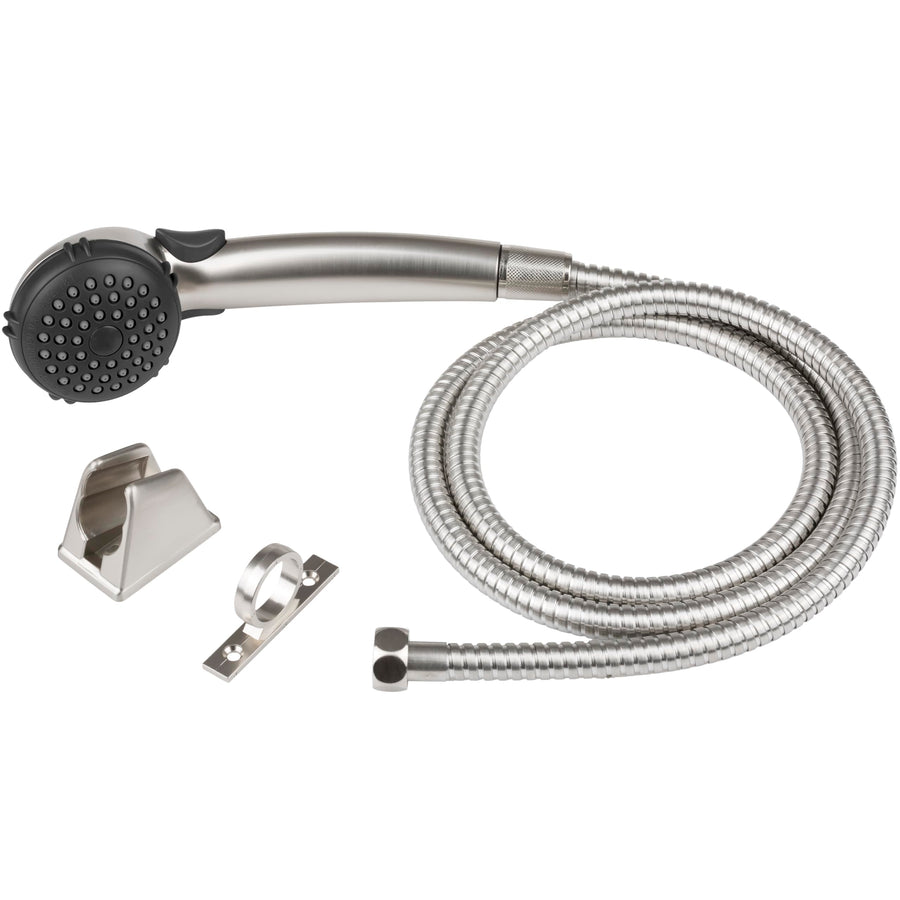 Dura Faucet RV Hand Held Shower Head DF-SA400K-SN, Stainless Steel Hose Kit (Brushed Satin Nickel)
