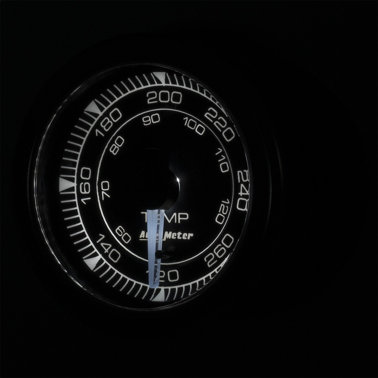 AutoMeter 8154 Auto Meter Gauge, Temp, 2 1/16", 120-280ºf, Digital Stepper Motor, Chrono