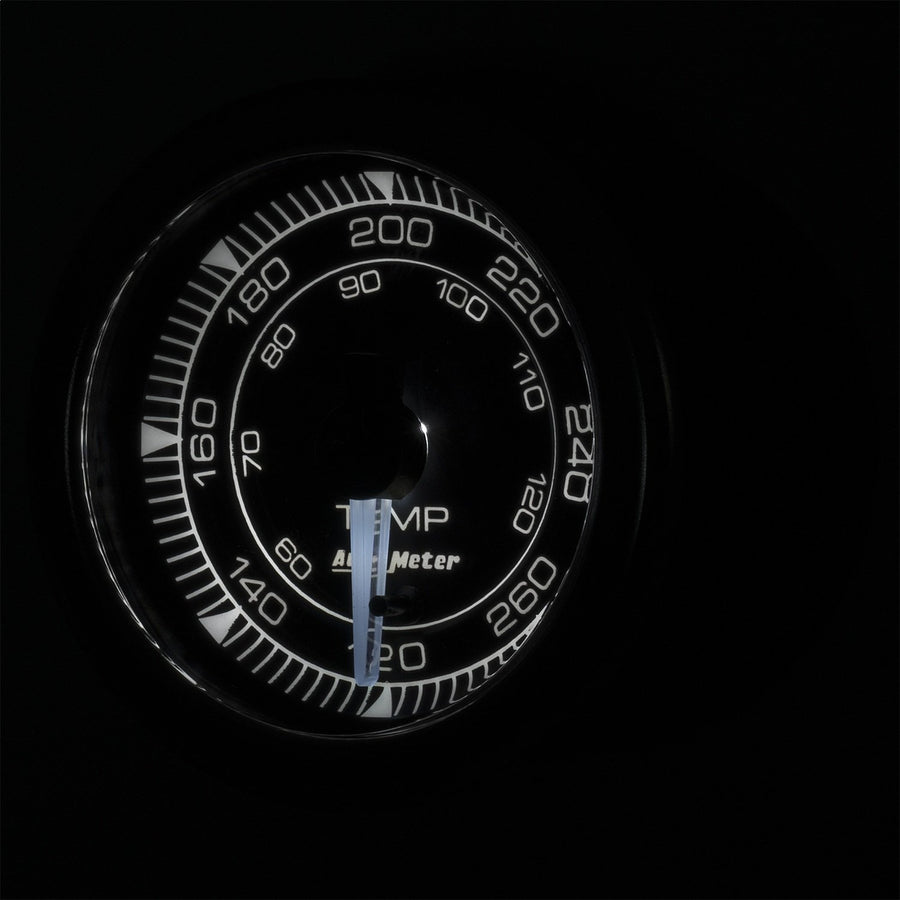 AutoMeter 8154 Auto Meter Gauge, Temp, 2 1/16", 120-280ºf, Digital Stepper Motor, Chrono