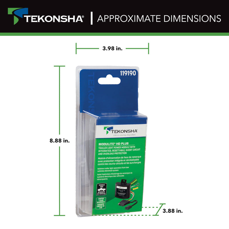 Tekonsha ModuLite HD Plus Protector w/Integrated Circuit & Overload Protection Trailer Light Power Module 119190