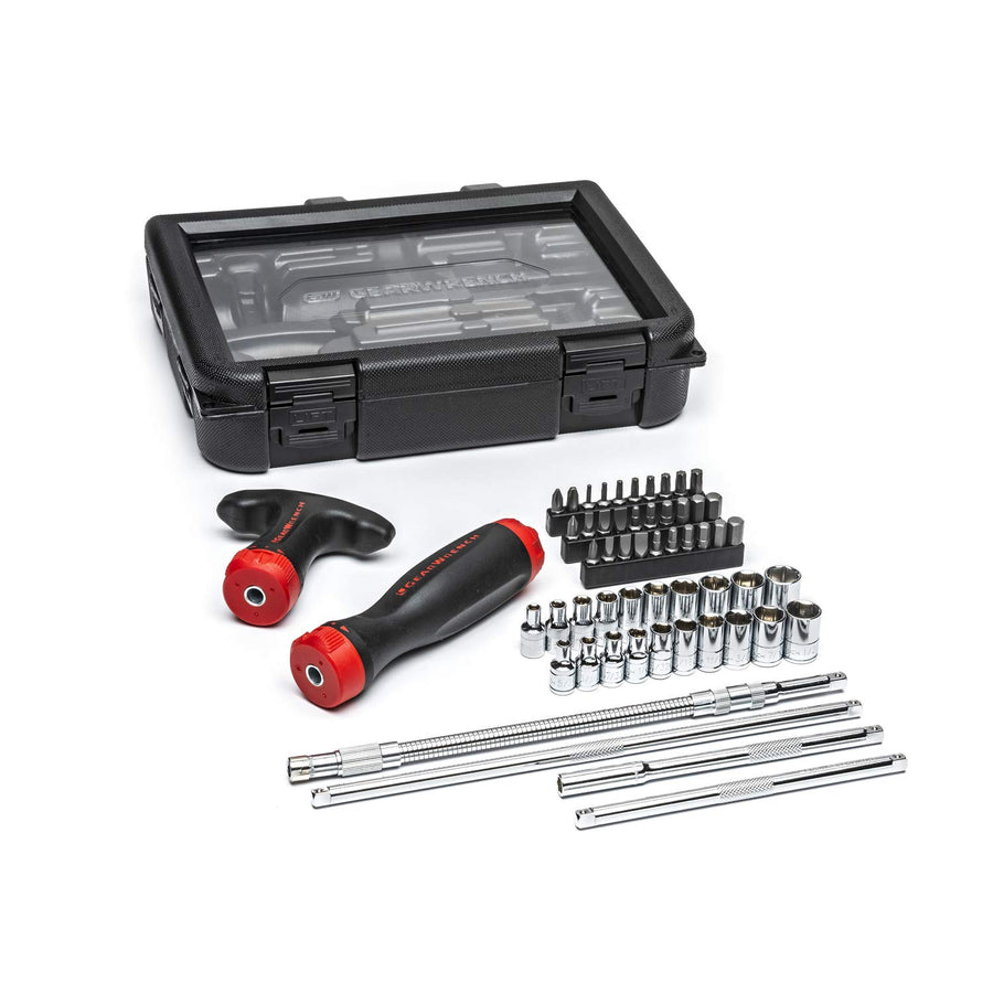 Ratcheting GEARWRENCH GearDriver Screwdriver Set 56 Pc.- 82779