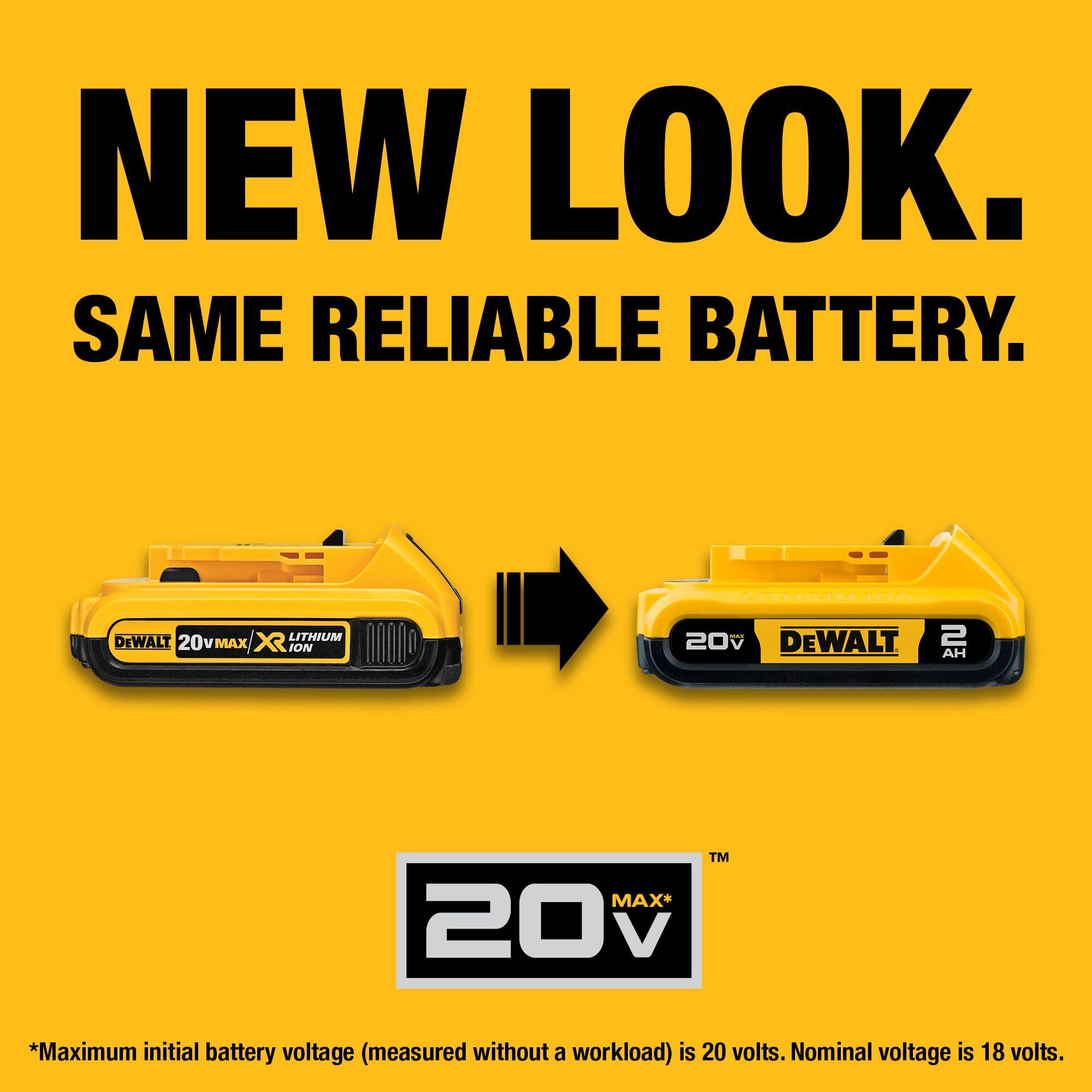20V MAX XR DEWALT 5 Ah Lithium Ion Battery 2-Pack Premium High Capacity Cordless Tool Battery Packs (DCB205-2)
