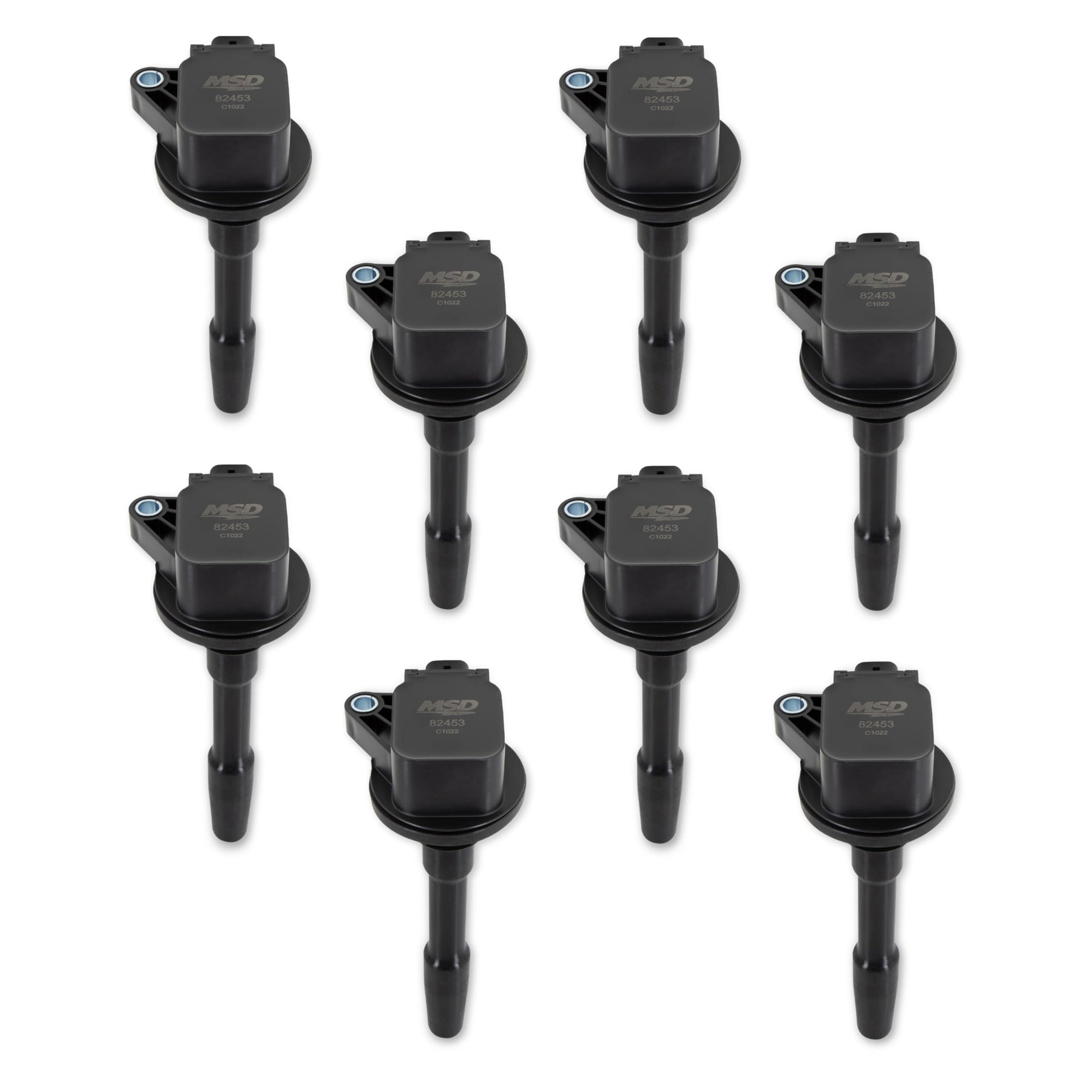 Blaster MSD 824538 Ignition Coil - Ford 5.2L - V8 - Supercharged - Black-8 Pack