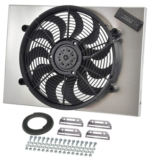Electric Radiator Fan Derale Shroud Kit 66828