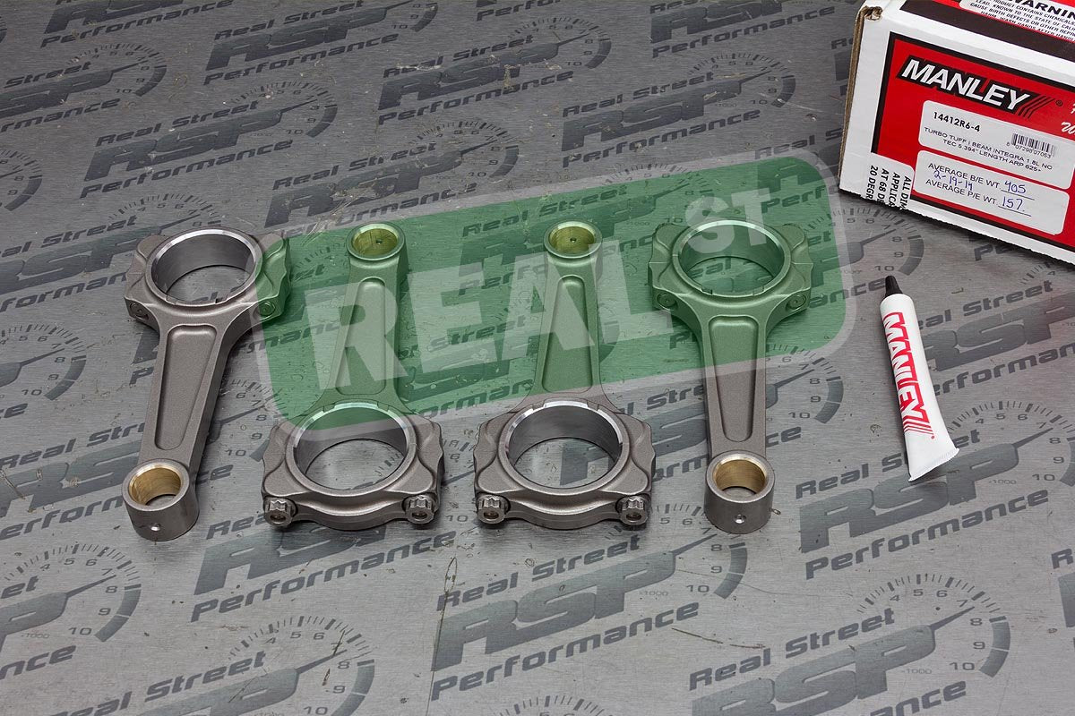 Connecting Rod Set Manley 14412R6-4 (90+ Integra LS 1.8 non V-Tec DOHC (B18A/B18B) Turbo Tuff Pro Series I Beam), 1 Pack