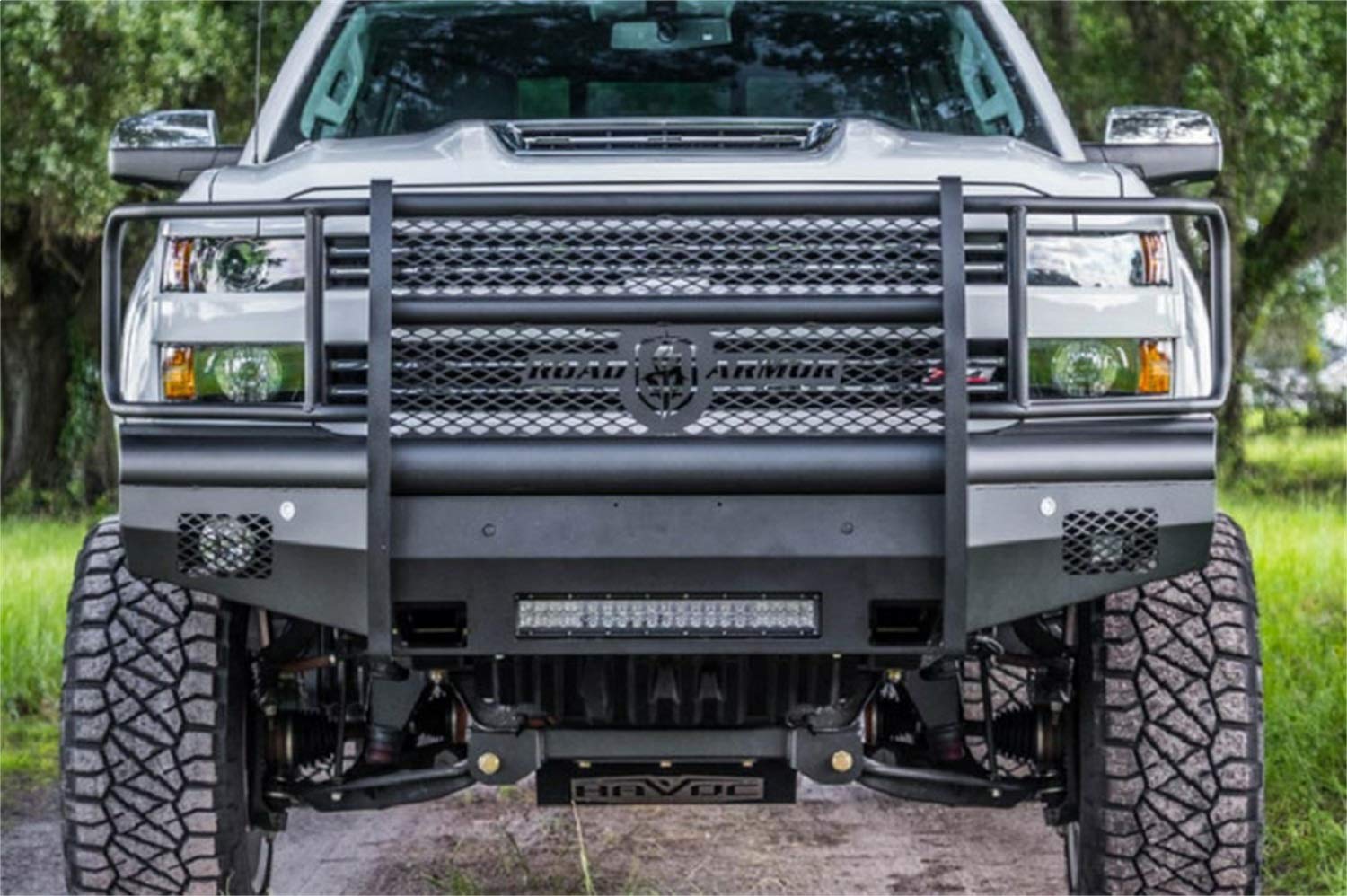 2015+ Chevy Hd Road Armor Vaquero Series Bumper With Full Guard, Non-winch Insert