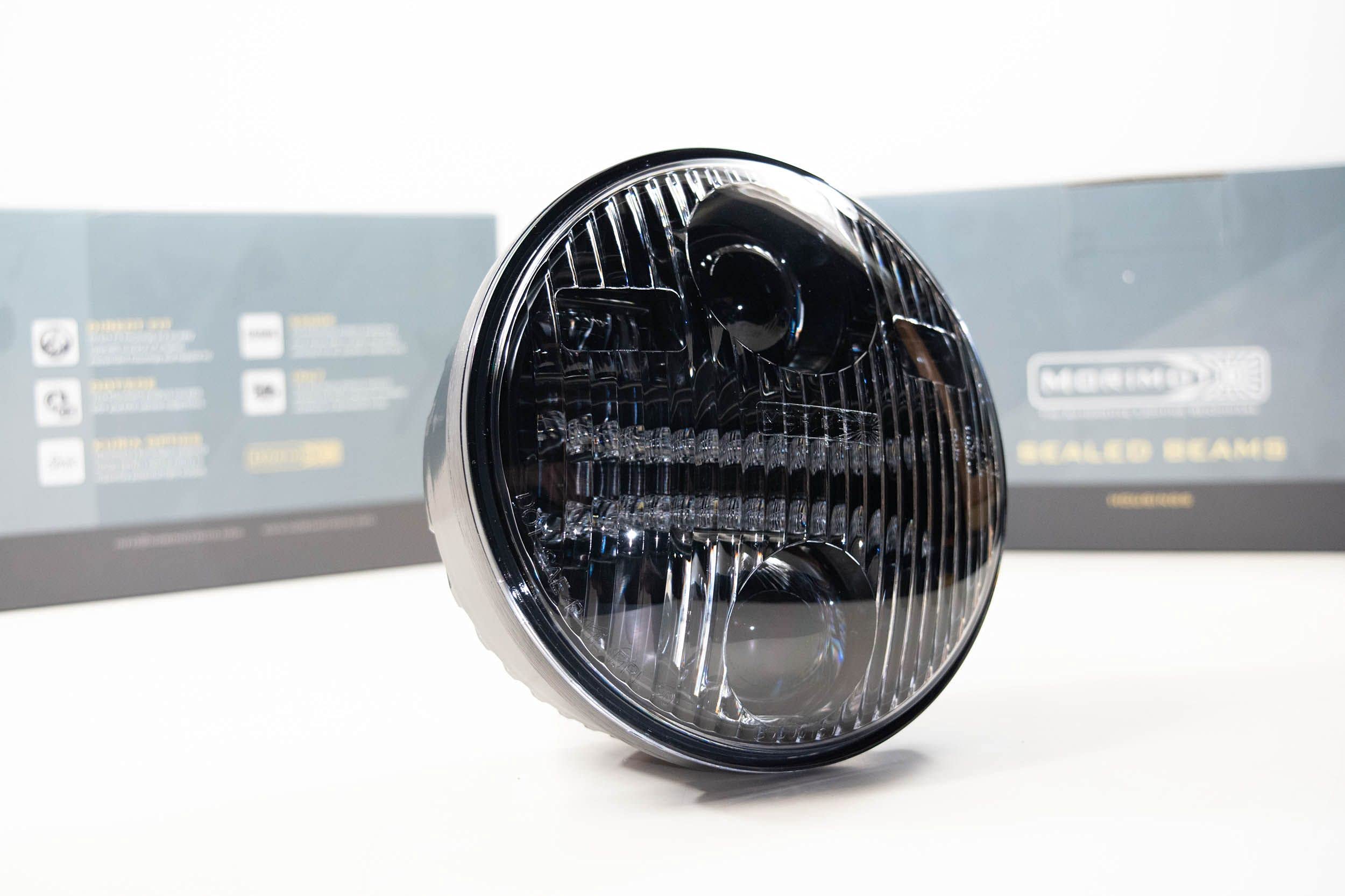 Morimoto 5.7 In Round, Sealed6 Headlight Housing Replacement, Universal Plug and Play Sealed beam Assembly for High & Lowbeam Upgrade for H5001, H5006 (1x LF269)