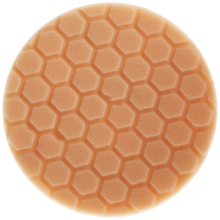 Chemical Guys BUFX_102_HEX6 BUFX_102HEX6 Hex-Logic Medium-Heavy Cutting Pad, Orange (6 Inch Backing Plates Made for 6.5 Inch Pad), 1 Pad Included