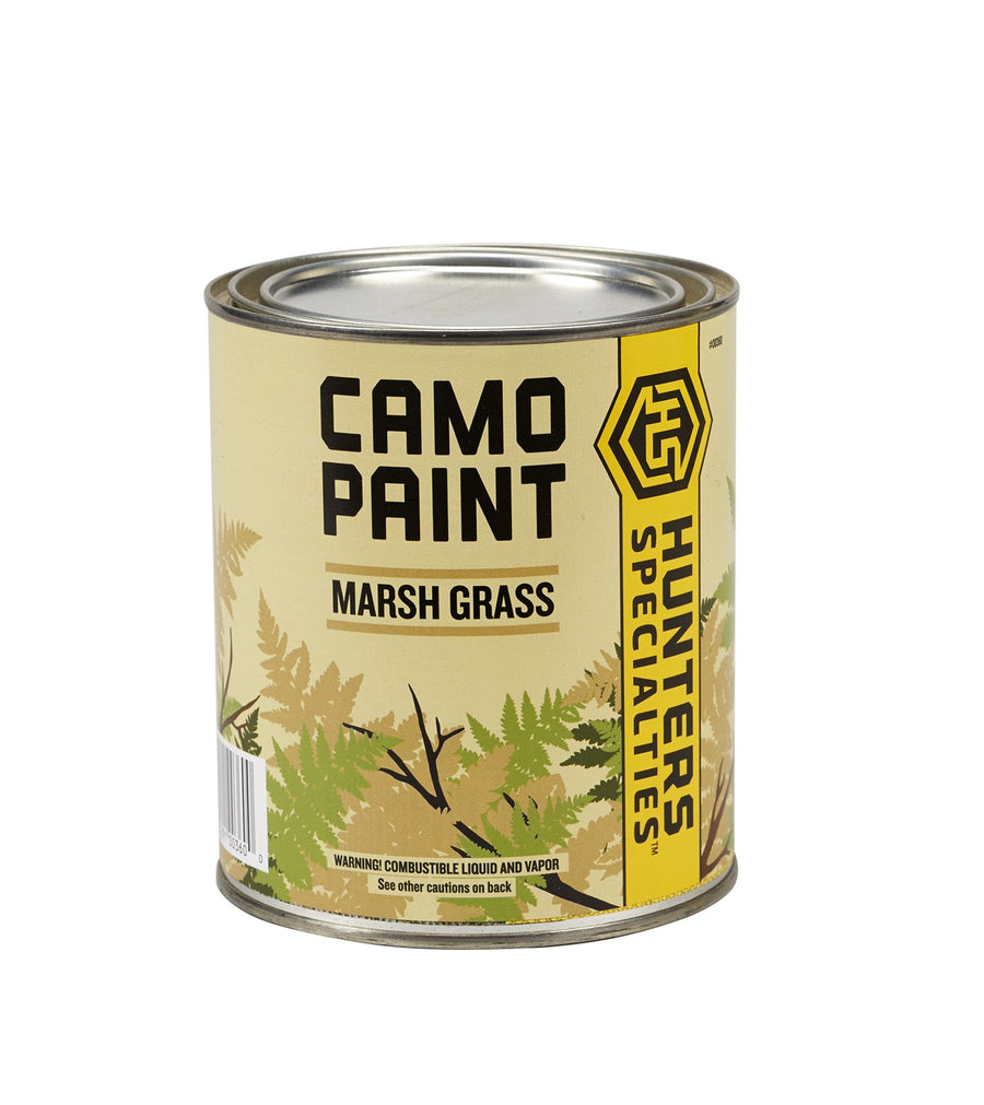 Permanent Camo Paint Hunters Specialties - Oil-Based Camouflage Enamel Paint for Treestands, Decoys, Blinds & Other Hunting Equipment, Quart Can - Marsh Grass (TAN)