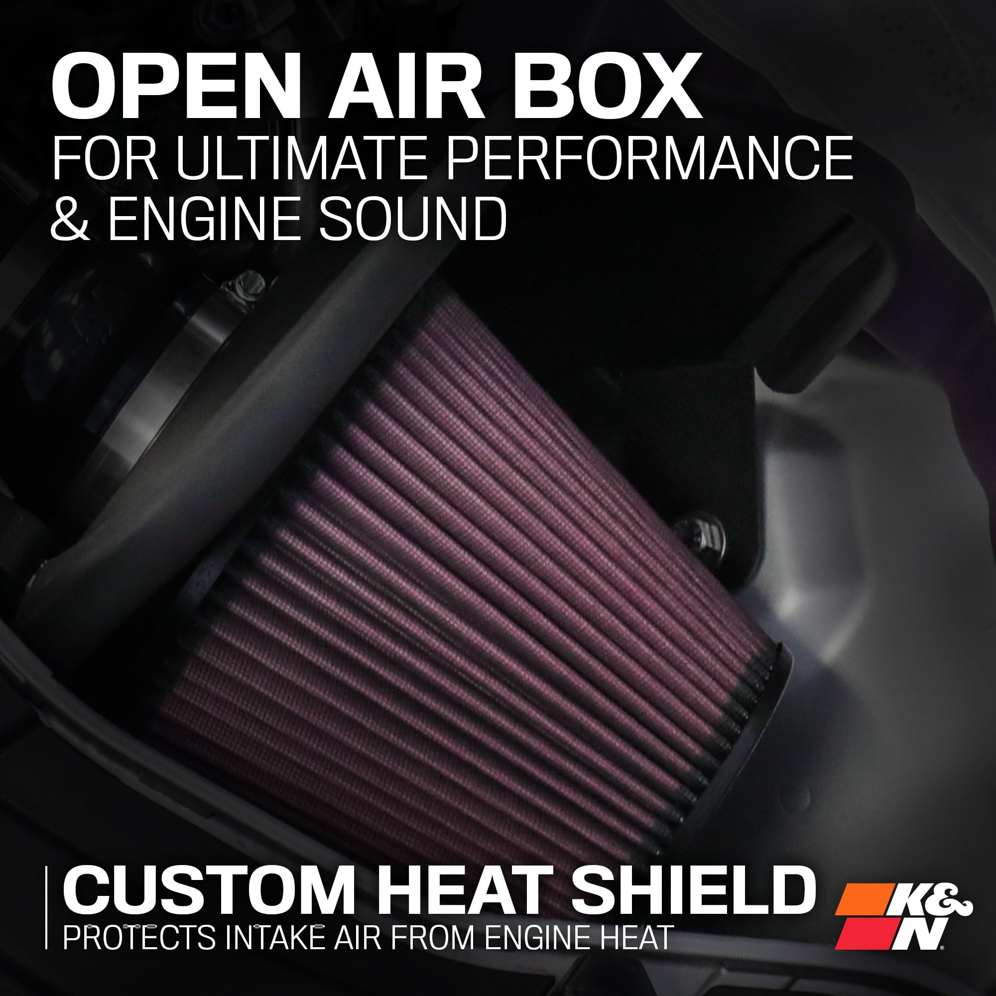 K&N Cold Air Intake System: High-Flow Air Filter, Acceleration & Increase Performance: Compatible with 2011-2019 CHRYSLER/DODGE, 300, 300C, Challenger, Charger, 57-1564