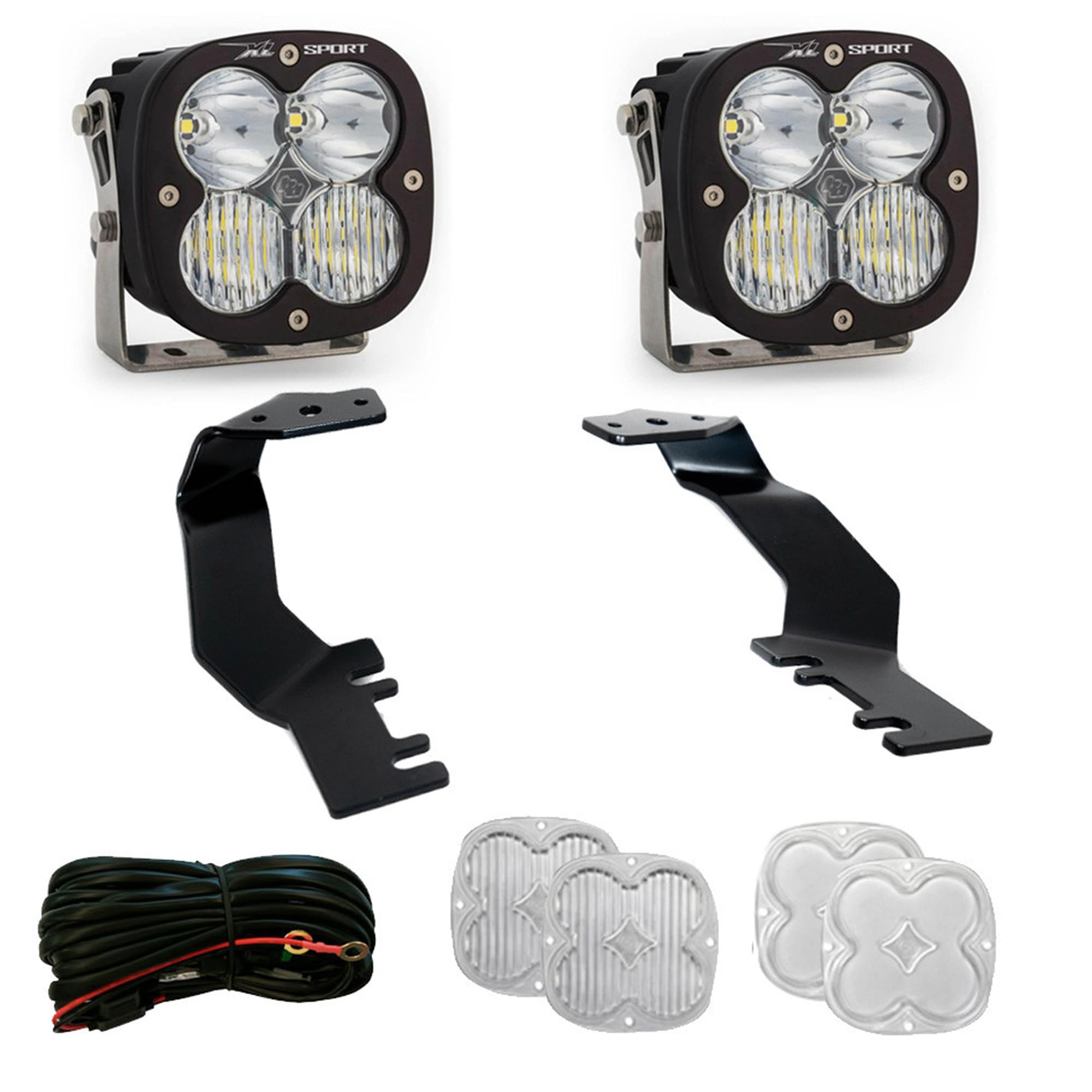 Baja Designs A-Pillar Light Kit XL Sport LED for Toyota Tundra, Sequoia Truck - 2 PCS LED with Wiring Harness