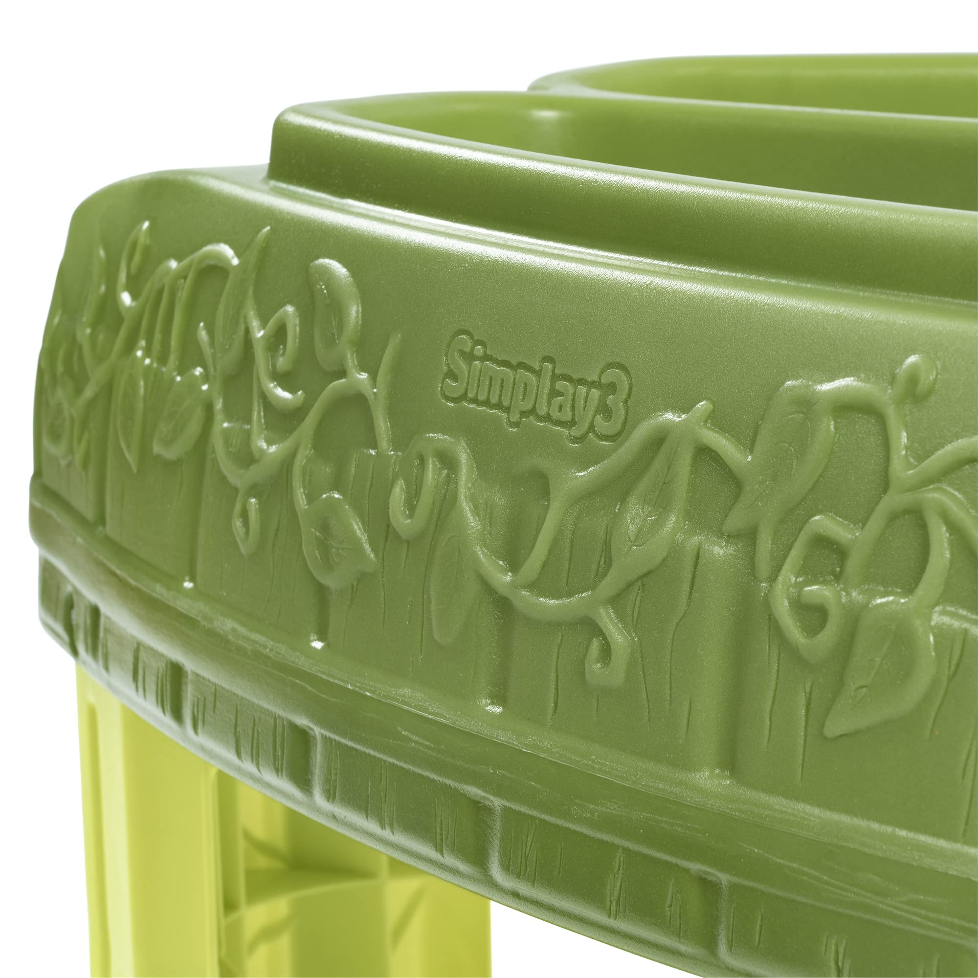 Simplay3 Raised Garden Planter Seed to Sprout, Kids Outdoor Kit with Garden Tools for Growing Flowers or Vegetables, Green, Made in USA