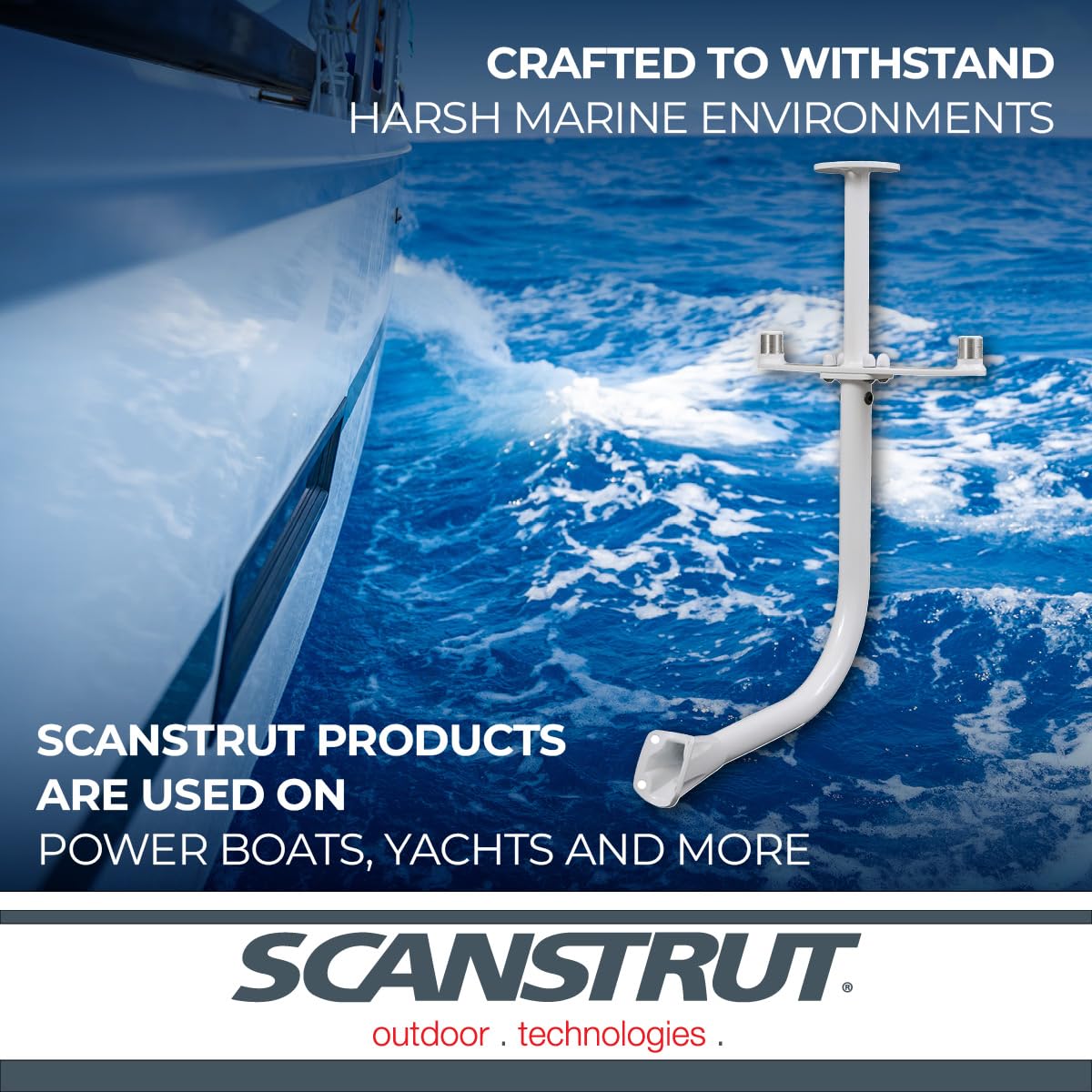 Central Bar Scanstrut APT-LB-GPS2-01 for 2 x Antenna and 1 x Navlight