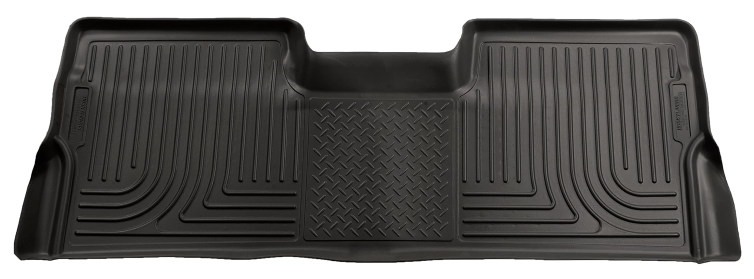 Weatherbeater Husky Liners Floor Mats | Fits 2008-2010 Ford F-250 Super Duty, SUPERCAB ONLY; F-350 Super Duty, SUPERCAB ONLY | 2nd Row, 1-pc Black - 12451