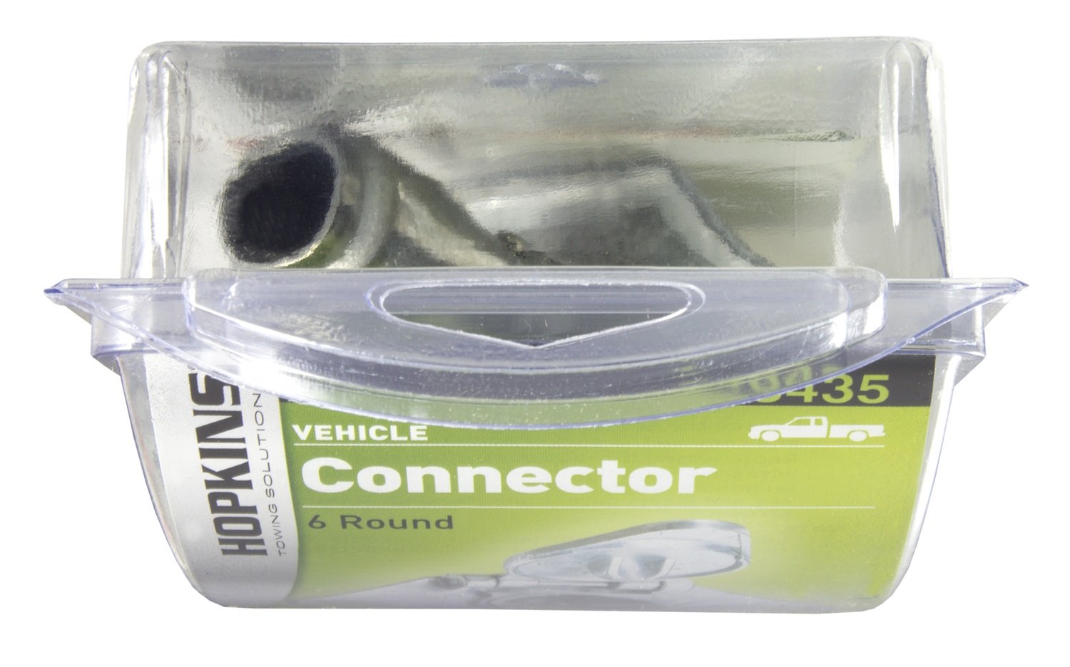 Round Hoppy Car End Connector 6 Pole 6 - 12 V, 8 A