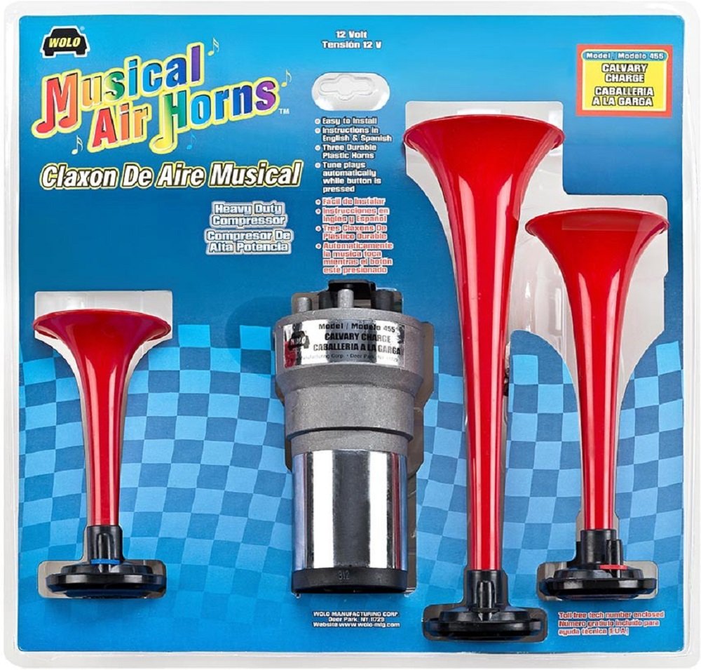 Musical Wolo Horn (455) - 12 Volt, Plays Cavalry Charge