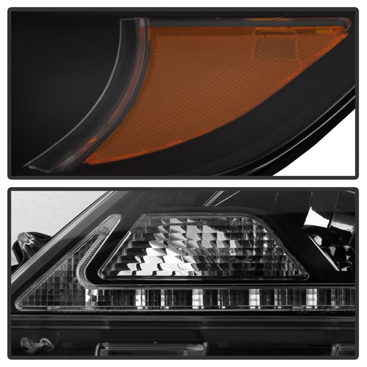 Projector Headlight Spyder - (PRO-YD-TSEN15-DRL-BK)