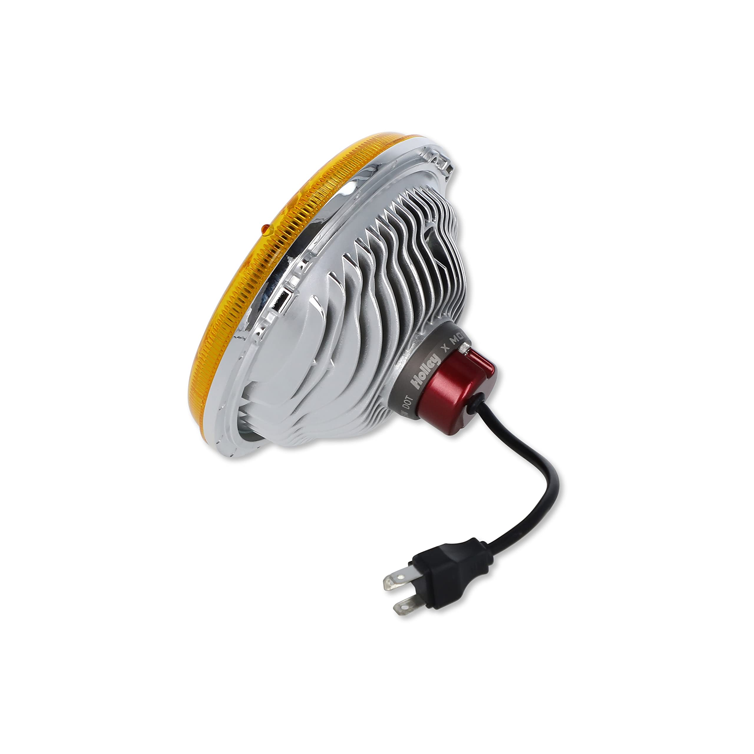 Yellow Lens Holley RetroBright LED Headlight (Utilizes 5700K Bulb)