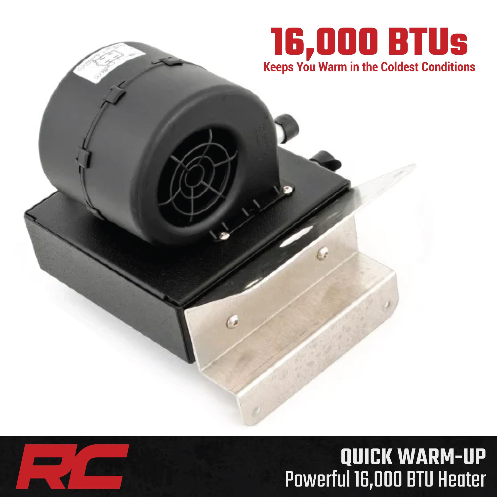Cab Heater Rough Country for Polaris General XP 4 & XP 1000-16,000 BTU UTV Heater Kit with Fast Cabin Warm-Up & Defrost, Complete Install Kit, Factory-Like Fit