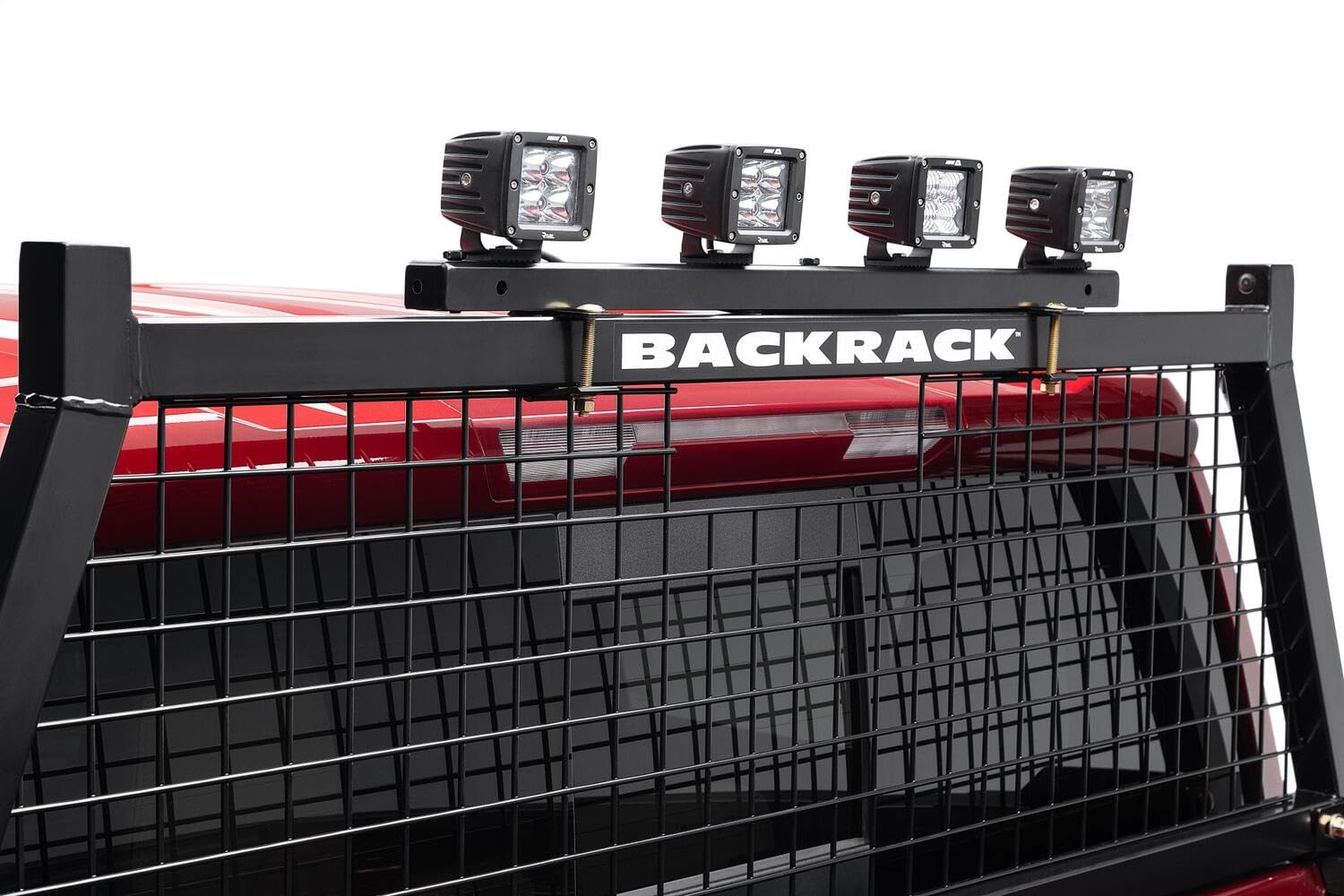 RealTruck BACKRACK Off-Road Light Bracket | Black, No Drill | 42005 | Universal w Frame's
