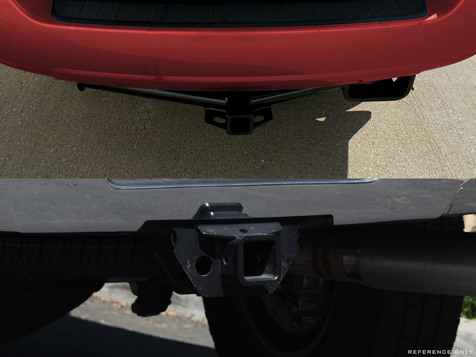 Class 3 Armordillo 7173101 Trailer Tow Hitch with 2" Receiver Tube - Black Fits 2009-2017 Chevy Traverse